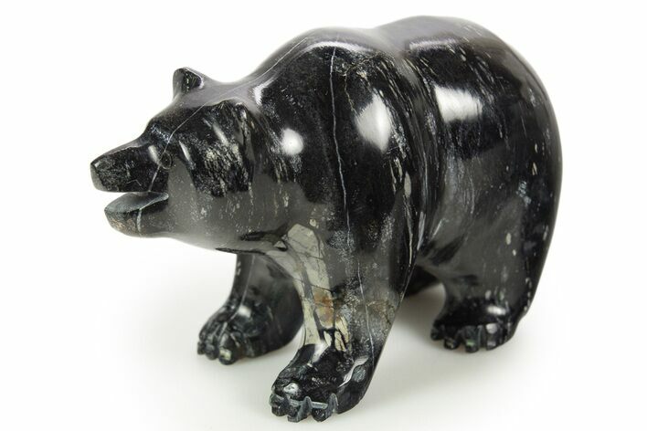 Realistic Polished Picasso Marble Bear - Utah #308638